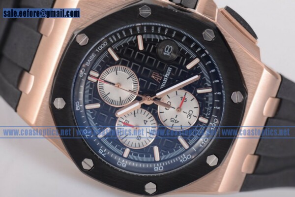 Replica Audemars Piguet Royal Oak Offshore Watch Rose Gold 26401RO.OO.A002bl.CA.01 (EF)